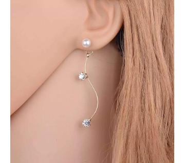 S Curve Design Jewelry Earrings