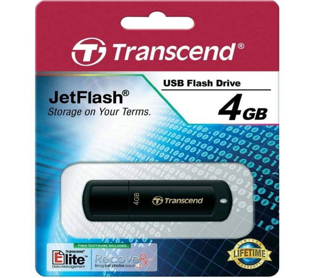 Transcend JetFlash 350 4GB USB 2.0 পেনড্রাইভ বাংলাদেশ - 658392