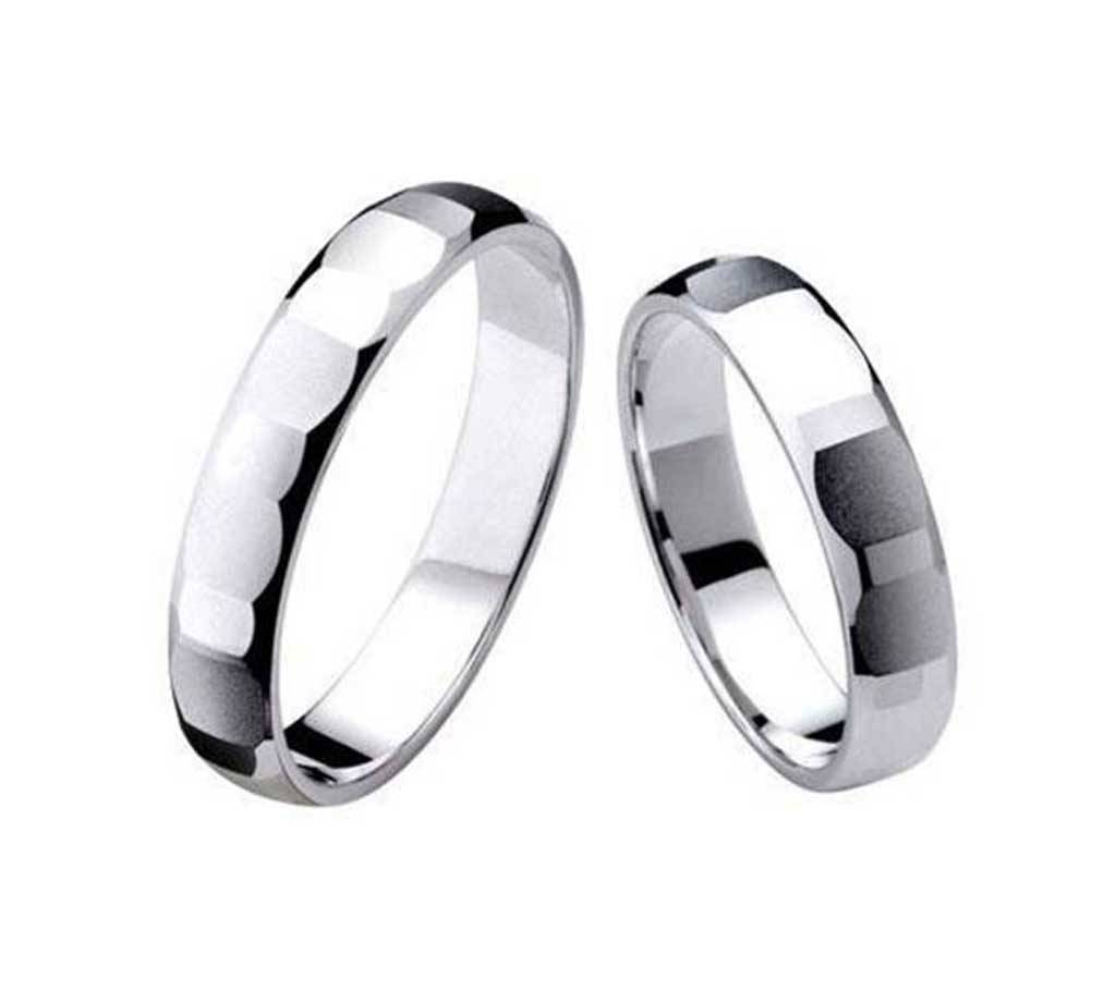 Pack Of 2 Silver Plated Finger Ring for Couple বাংলাদেশ - 611538
