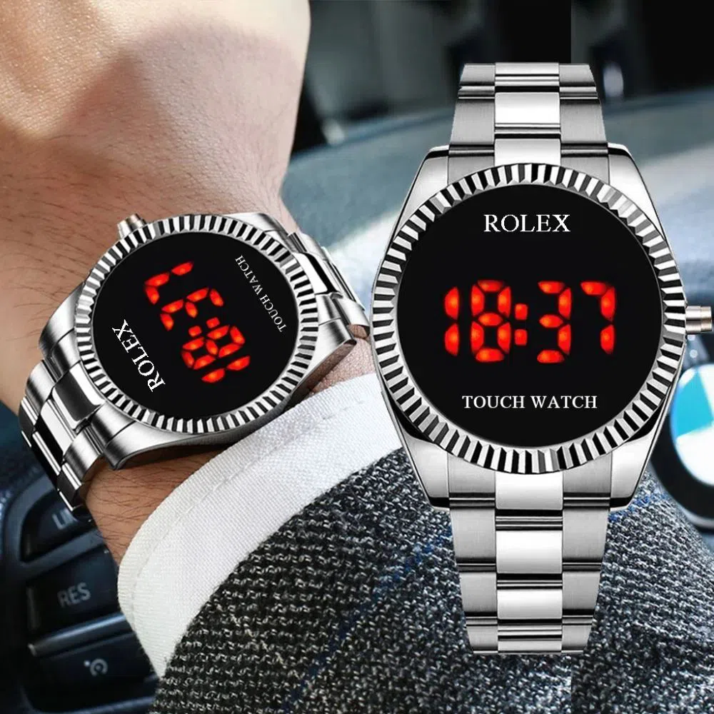 Digital Touch Watch  - Time, Date Function