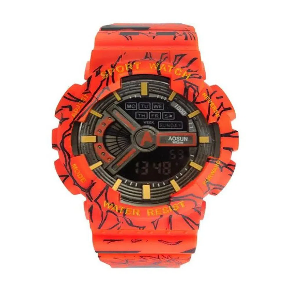 Boys Digital Waterproof Sport  Alarm Day Time LED Wristwatches