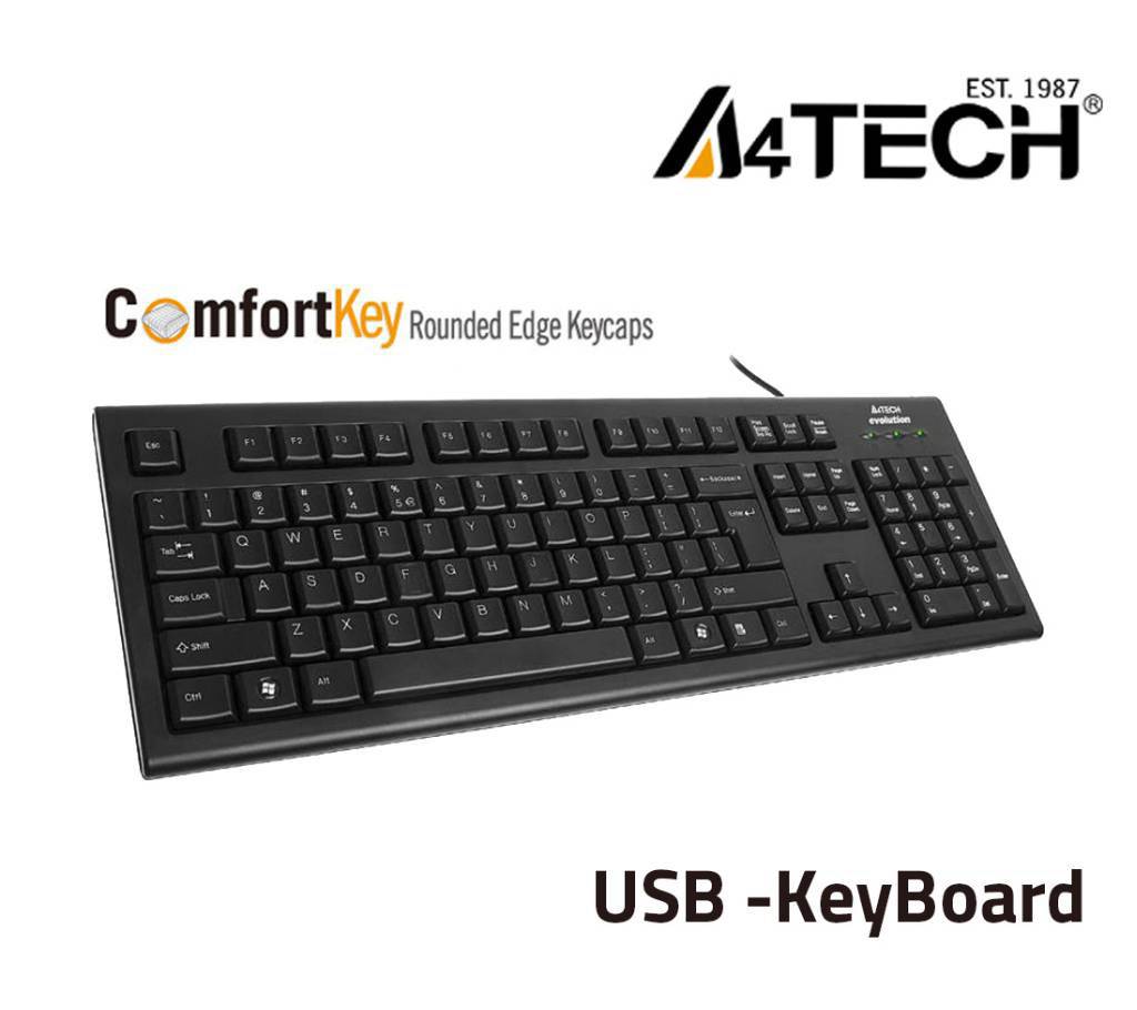 A4Tech USB ComfortKey ওয়্যারড  কিবোর্ড বাংলাদেশ - 566879