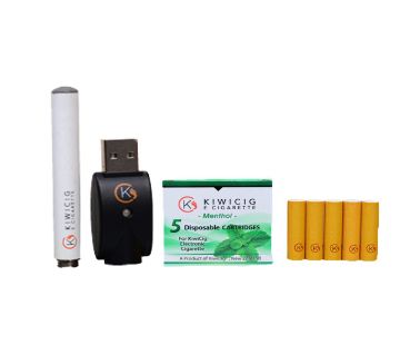 KiwiCig Menthol Cartridge, Battery and Charger