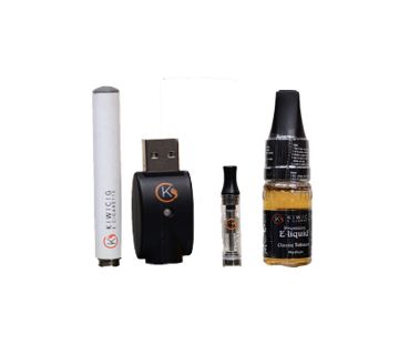 KiwiCig Battery, Charger and Classic Tobacco Liquid