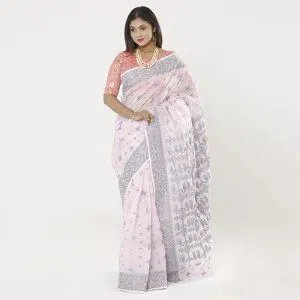 Prim Color Full Cotton Jamdani Saree