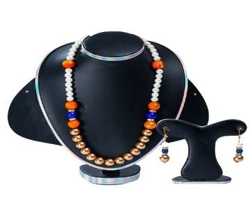 Multi Color Stone Pearl Setting Jewellery Set