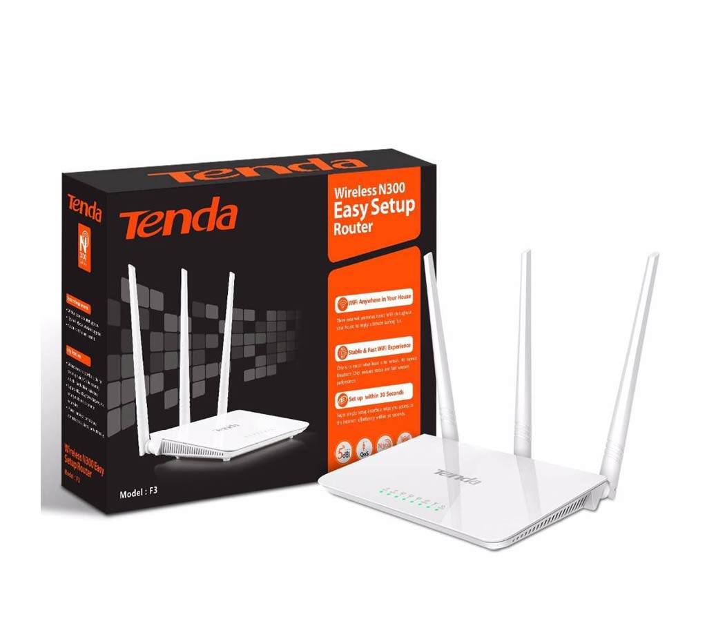 Tenda F3 300Mbps Wi-Fi রাউটার বাংলাদেশ - 536831