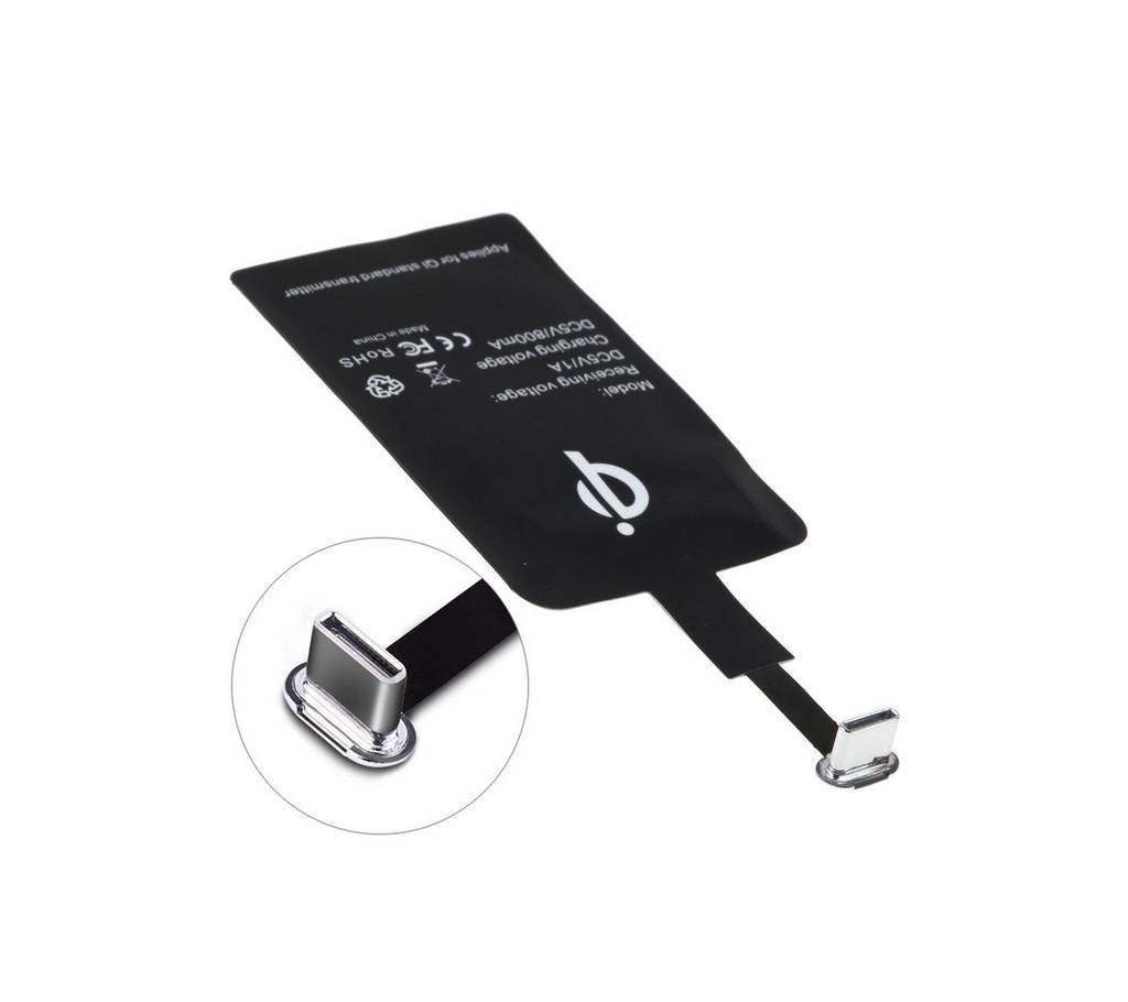 ইউনিভার্সাল Type-C USB 3.1 Qi স্ট্যান্ডার্ড ওয়্যারলেস চার্জিং রিসিভার চার্জার বাংলাদেশ - 889844