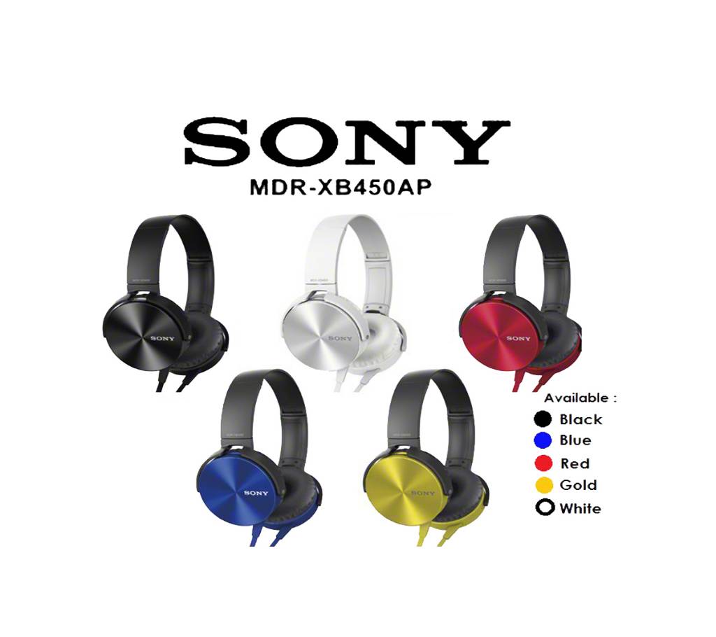 Sony এক্সট্রা ব্যাস হেডফোন MDR-XB450AP বাংলাদেশ - 900254