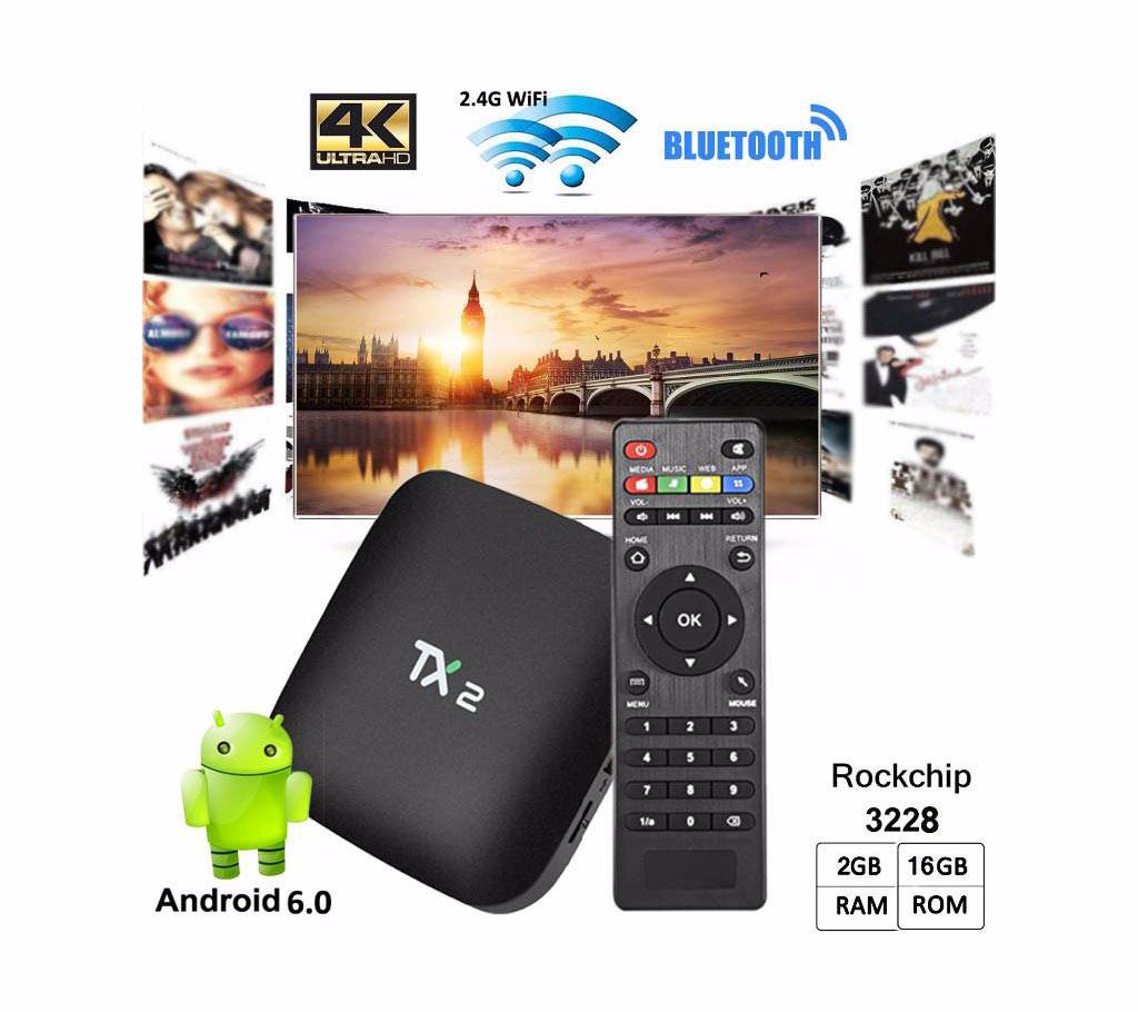Tanix TX2-R2 অ্যান্ড্রয়েড স্মার্ট TV Box 2GB/16GB বাংলাদেশ - 536111