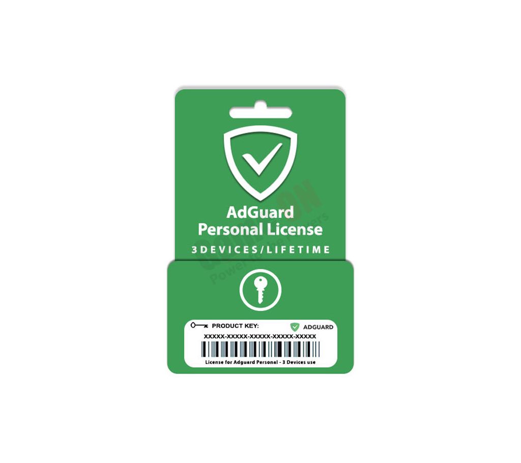AdGuard Personal (Genuine License Key) - 3Devices/Lifetime বাংলাদেশ - 1125490