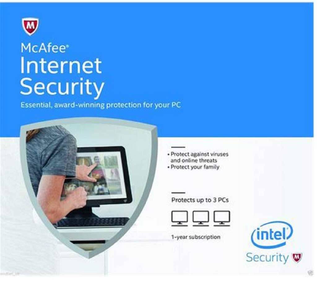 McAfee Internet Security- ৩ ইউজার (১ বছর) বাংলাদেশ - 551300
