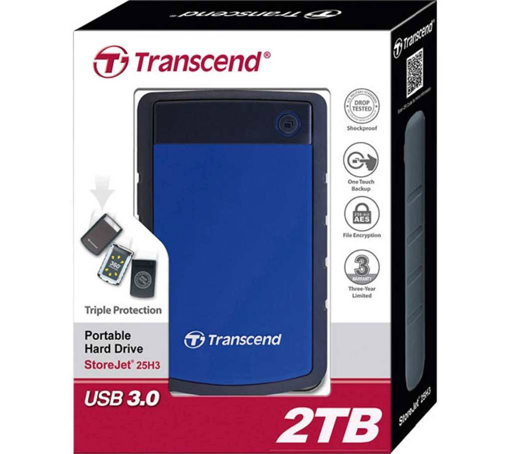 Transcend Storejet 25H3 2TB USB 3.0 হার্ডডিস্ক বাংলাদেশ - 554038