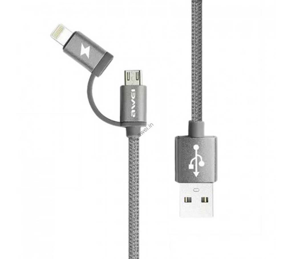 Awei Cl-930 2 in 1 মাইক্রো USB ক্যাবল বাংলাদেশ - 541027