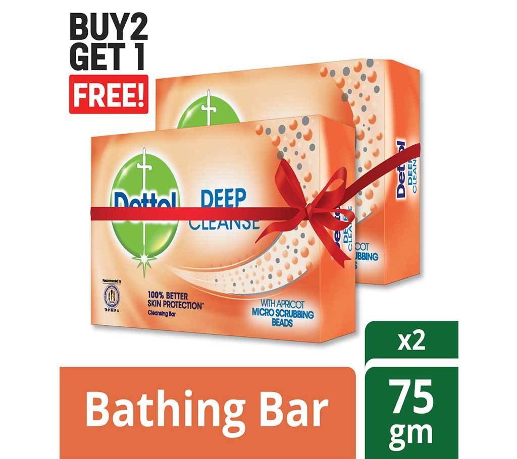 Dettol Soap 75 gm Deep Cleanse Buy 2 Get 1 Free বাংলাদেশ - 905978