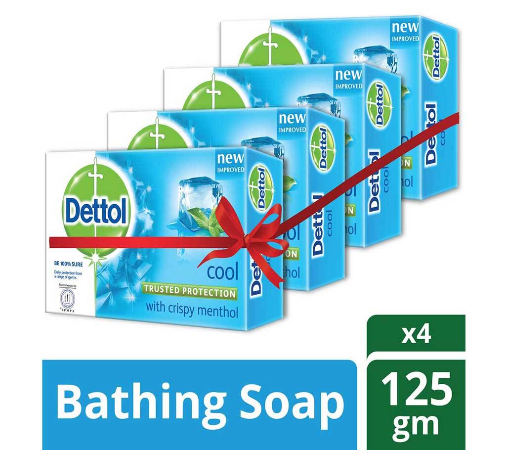 Dettol Soap Cool 125gm Quad Pack Combo (125gm X 4) বাংলাদেশ - 906001