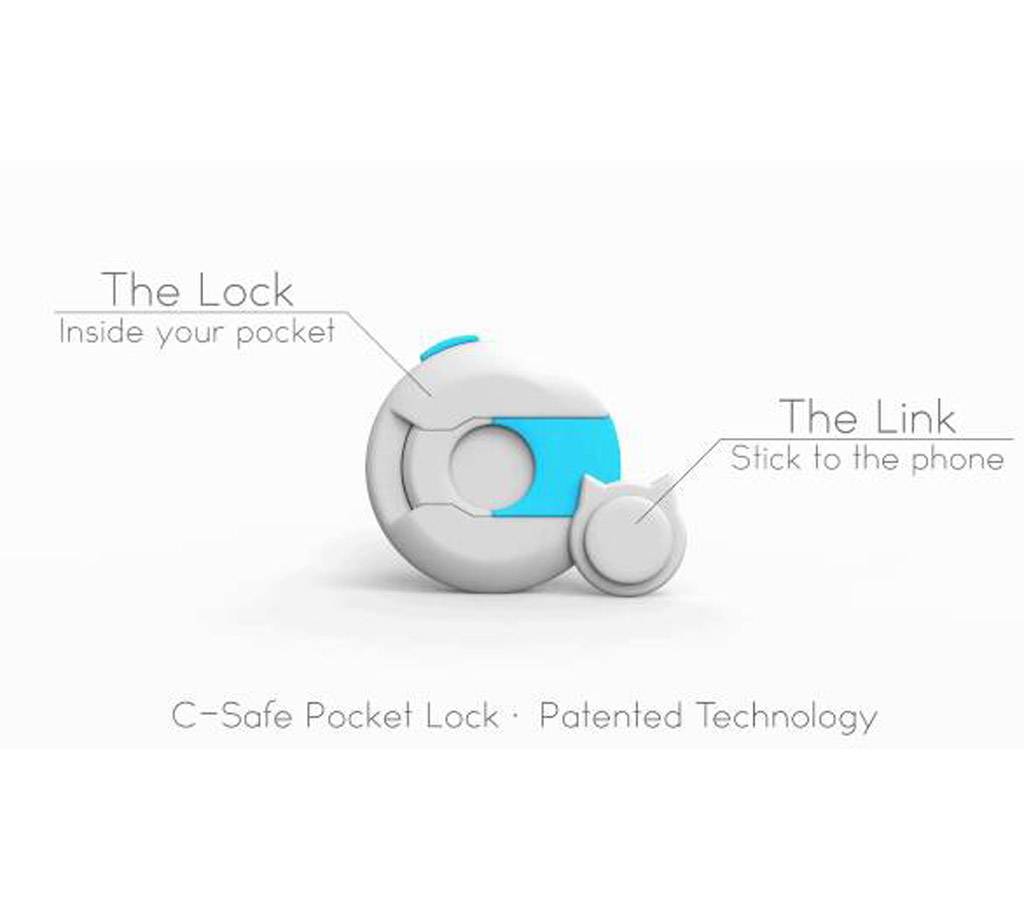 Safe Pocket Mobile Phone Lock Anti-Drop Anti-Thief বাংলাদেশ - 615788