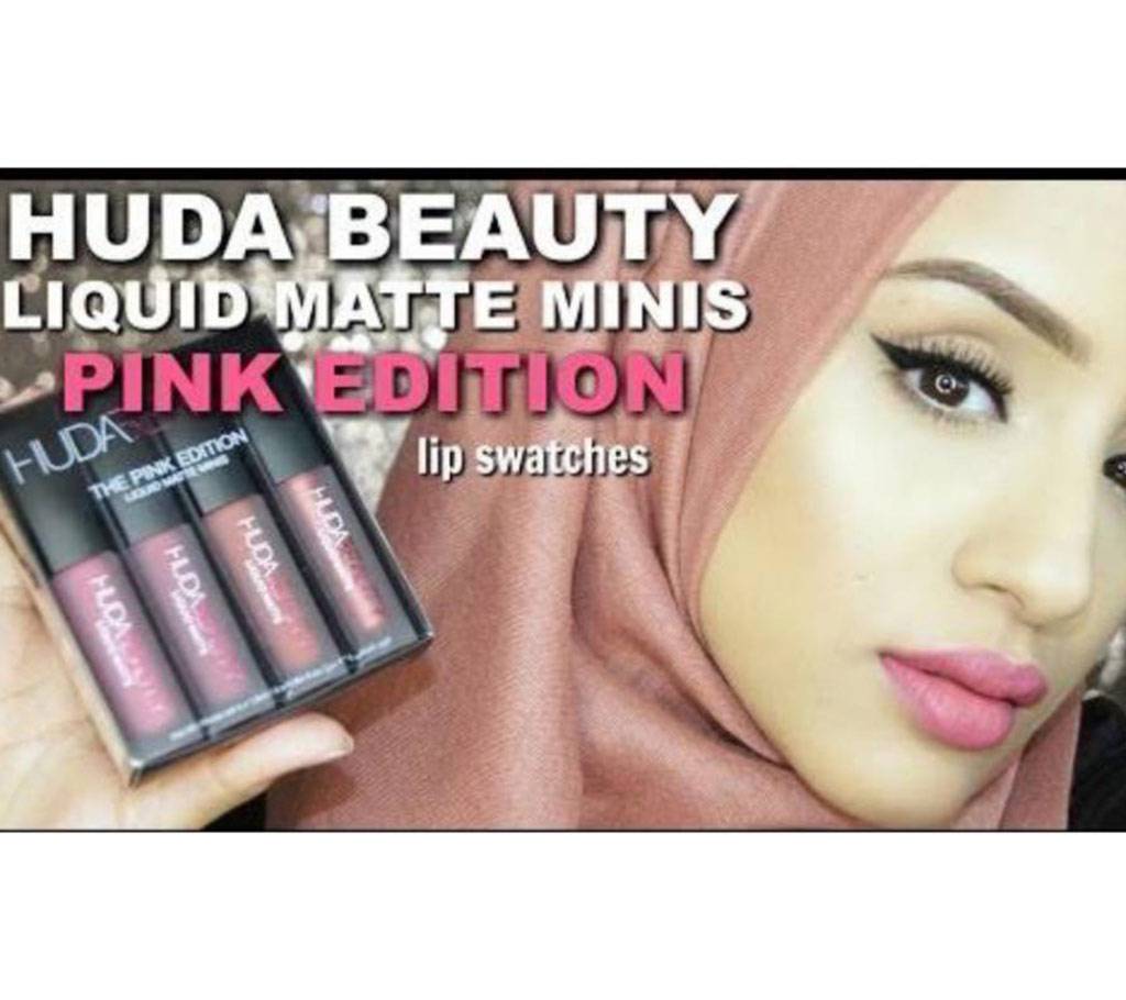 Huda Beauty LIPSTICK Pink Edition লিপস্টিক (Italy) বাংলাদেশ - 886455