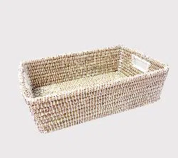 Natural Square Fruit,Book Basket_Small_13x8x4"(11183)