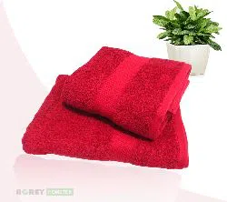 Maroon Cotton Bath Towel_80 x140 Cm (66051)