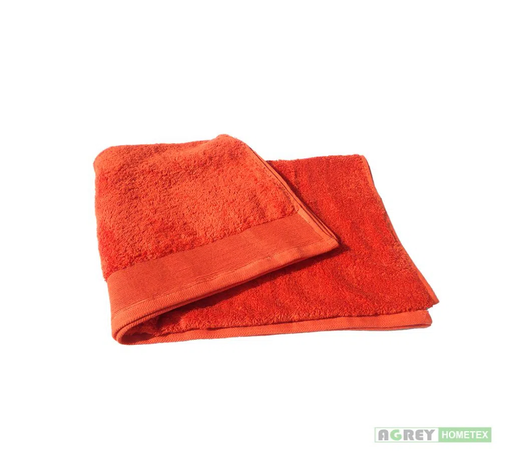 Orange Cotton Bath Towel_70 x140 Cm (66062)