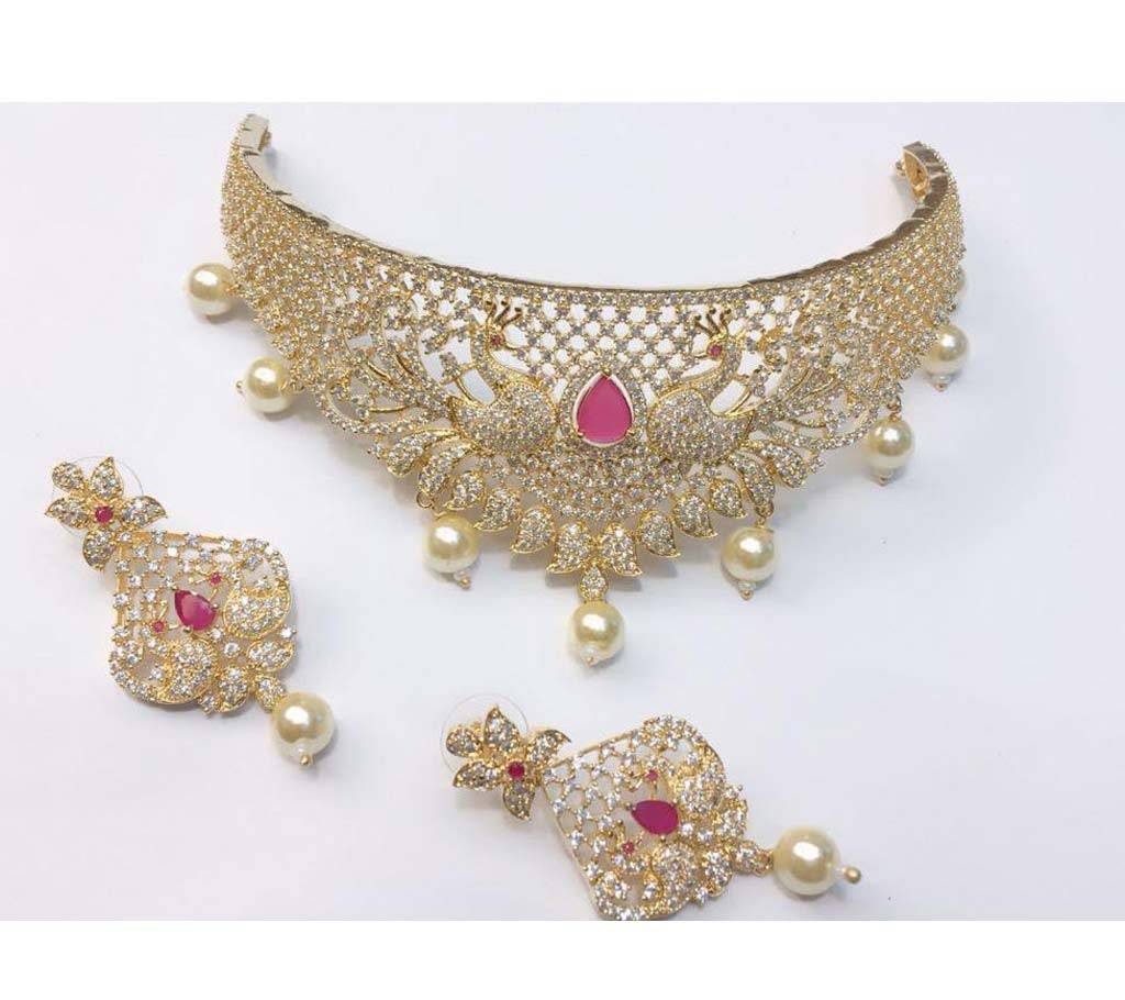 Indian Diamond Cut Necklace Set বাংলাদেশ - 726200