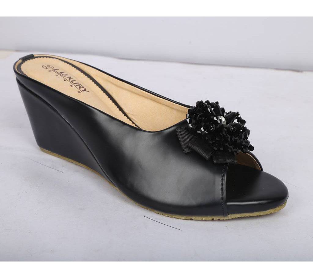 Leather Wedge High Heel Sandals for Women বাংলাদেশ - 698830