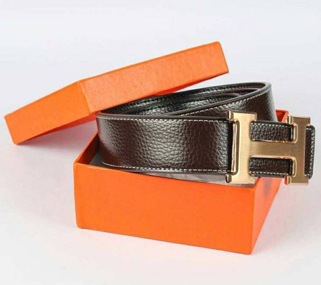 Hermes belt Black Leather Belt for Men copy বাংলাদেশ - 673346