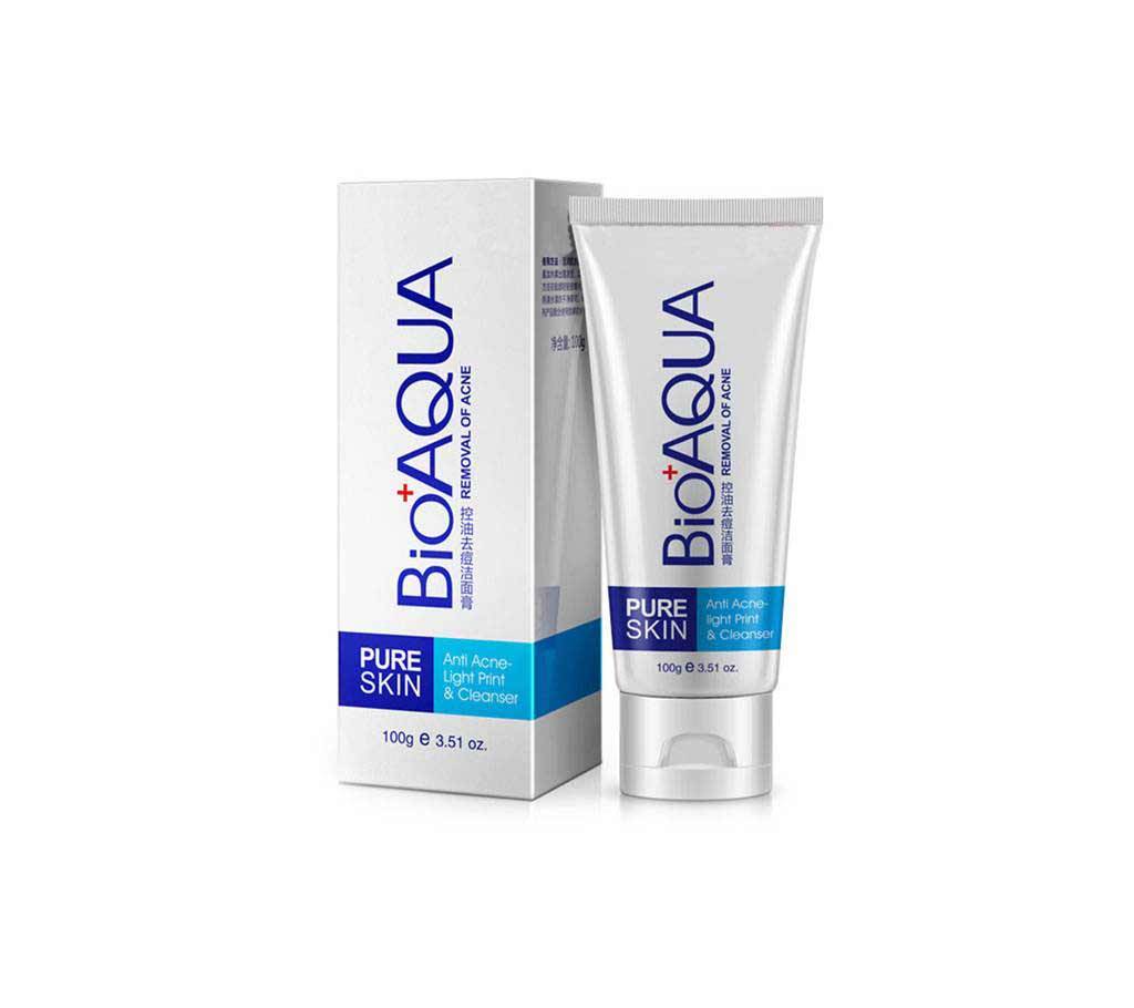 Bioaqua Pure Skin Acne Removal Facial Cleanser 100ml Korea বাংলাদেশ - 718072