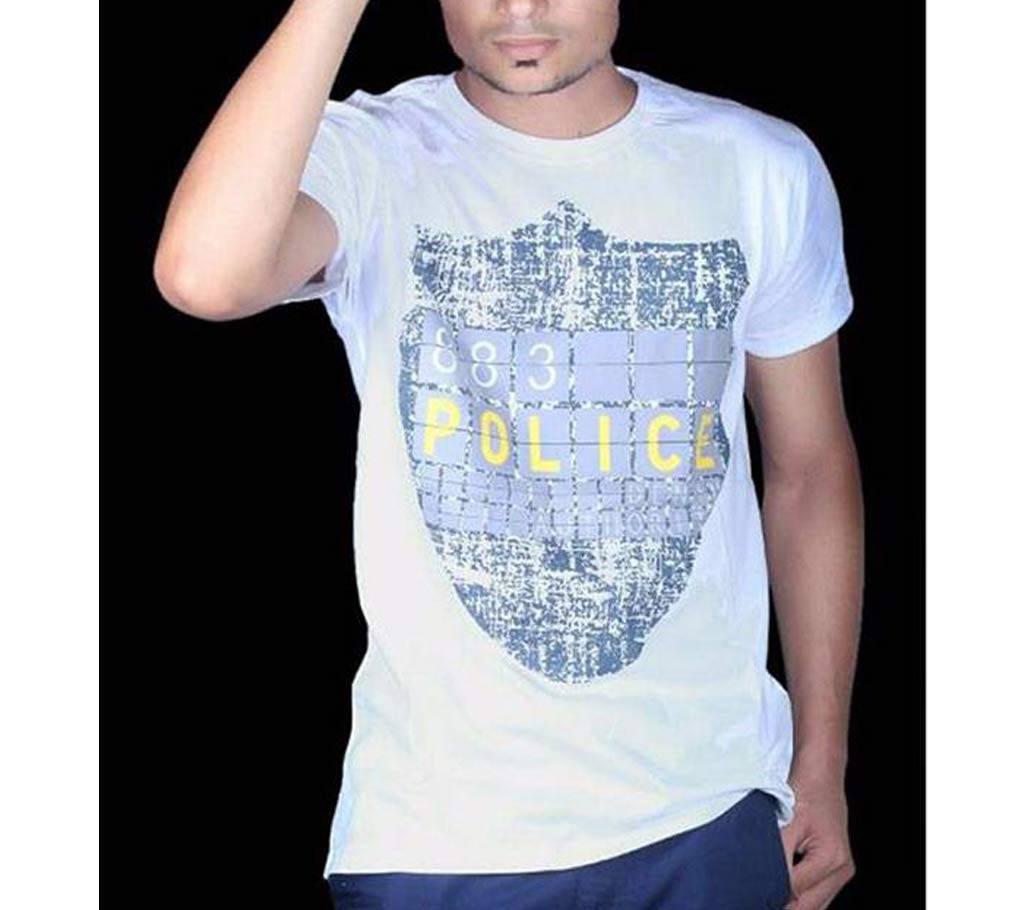 Police জেন্টস হাফ স্লিভ কটন টি শার্ট- রেপ্লিকা বাংলাদেশ - 563319