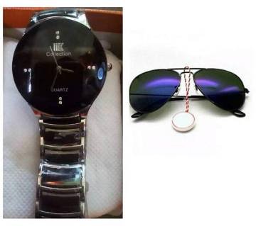 Gents Watch & Ray Ban Gents Sunglasses Combo