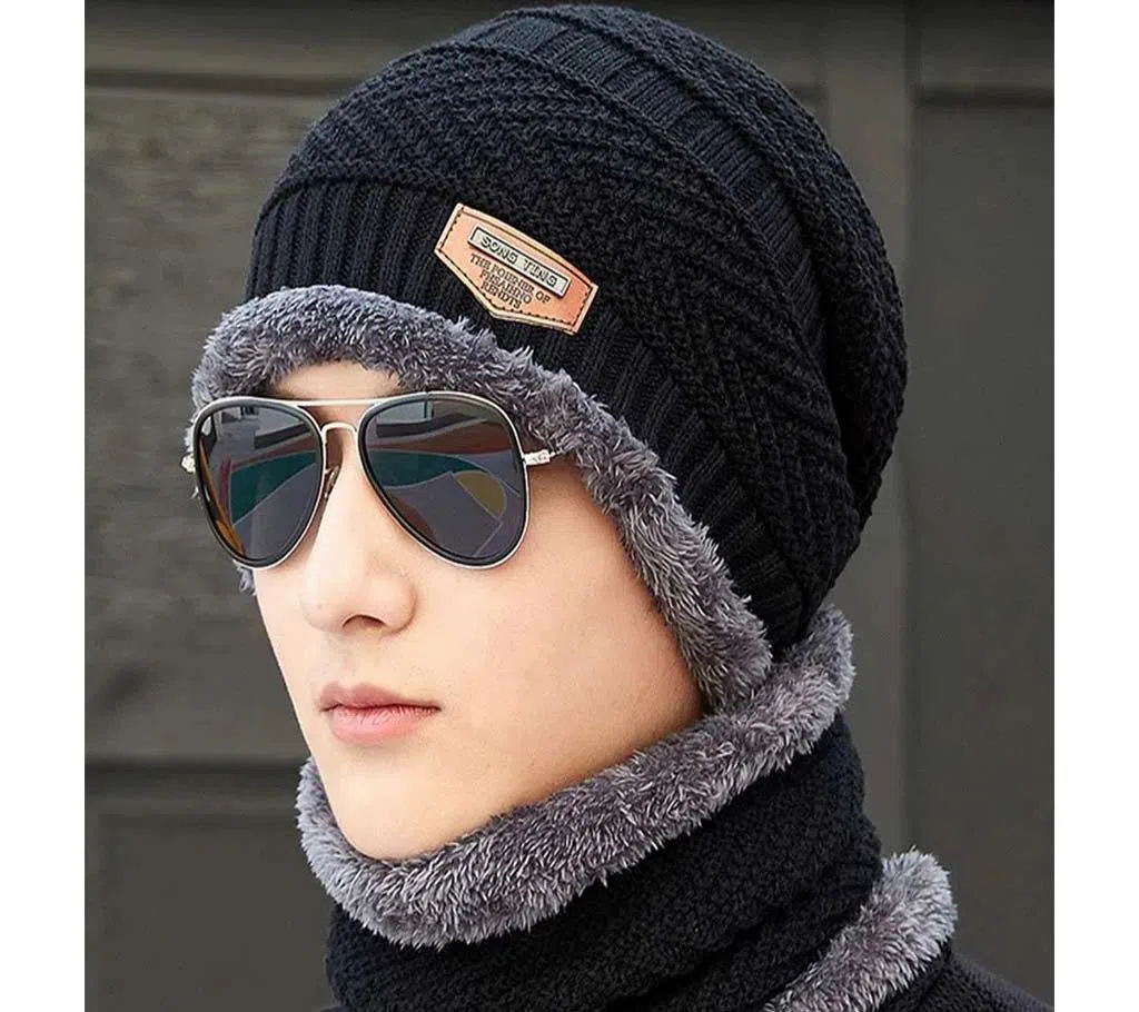 Winter Beanies balaclava Knit Neck Warmer Hats Men Women