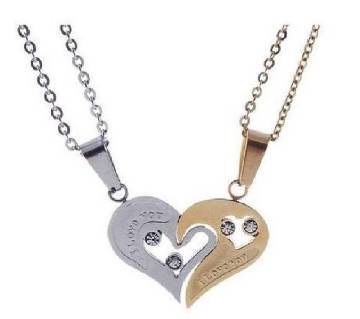Couples Heart Shaped Pendant 