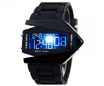 LED fighter watch- black