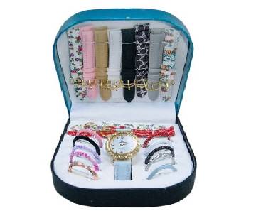 11 in 1 changeable dial ladies watch
