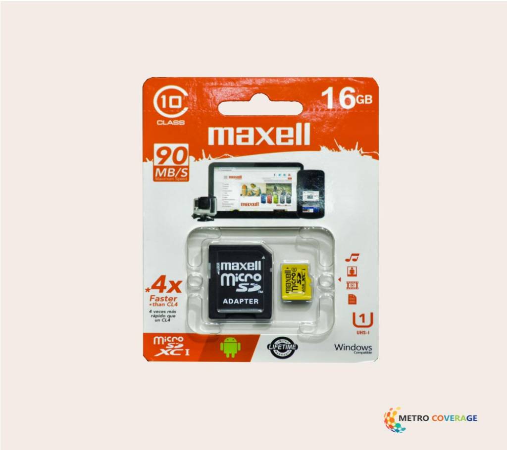Maxell Micro SD Card 16GB বাংলাদেশ - 628743