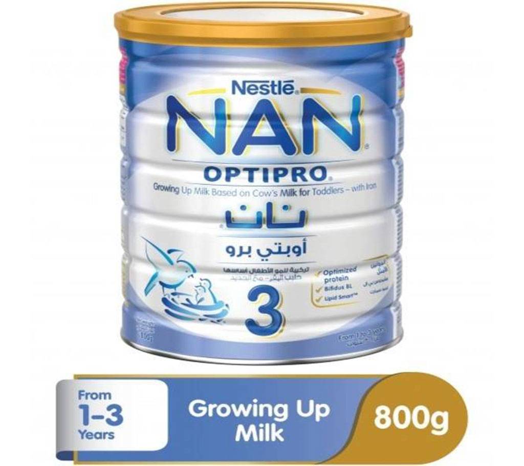 Nestlé NAN 3 Optipro মিল্ক পাউডার-800 gm বাংলাদেশ - 573494