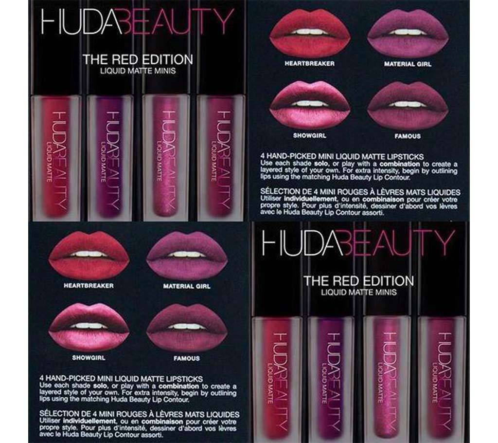 Huda Beauty RED Edition লিকুইড ম্যাট লিপস্টিক বাংলাদেশ - 586397