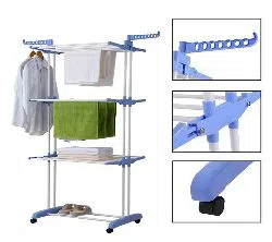 Three layer Clothes Rack with wheel