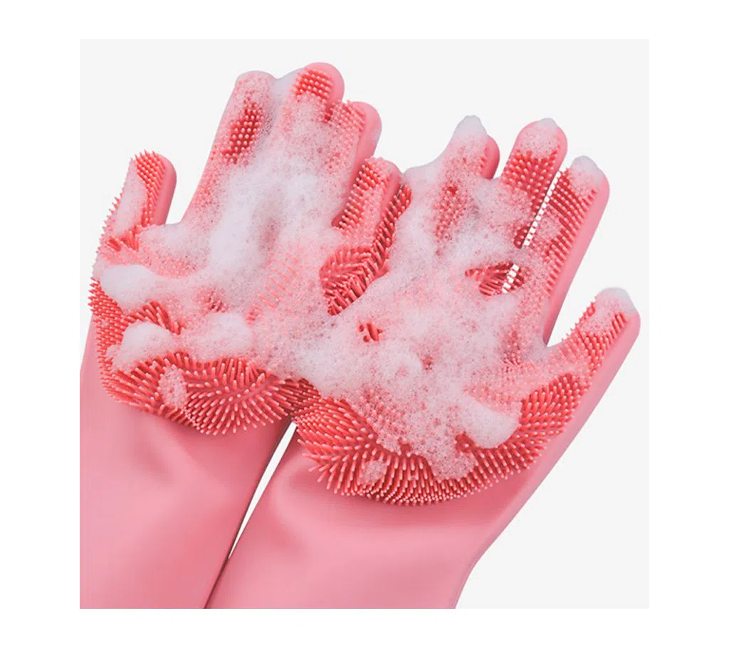 Magic Silicone Dish Washing Gloves 3 pcs combo