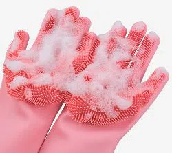Magic Silicone Dish Washing Gloves 3 pcs combo