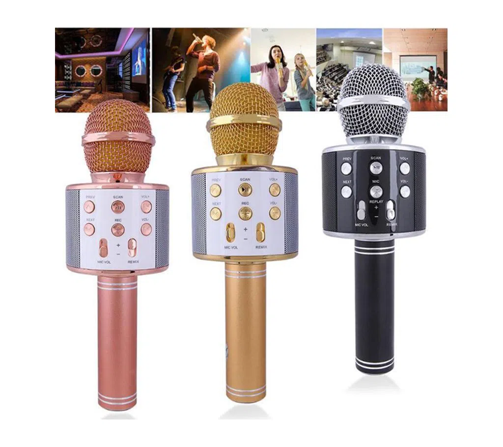 Bluetooth karaoke speaker microphone