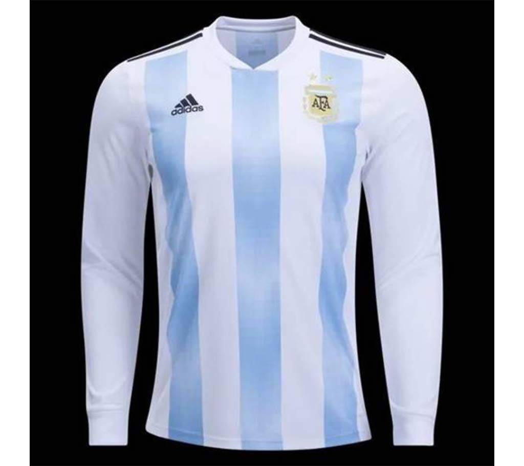 Argentina Home World Cup 2018 ফুল স্লিভ জার্সি বাংলাদেশ - 593920