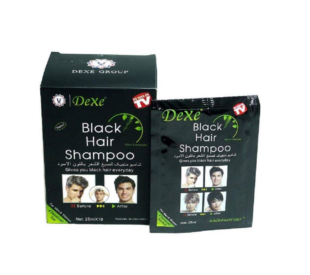 Black হেয়ার শেম্পু ফর মেন - 25ml x 10 Pcs UK বাংলাদেশ - 806021