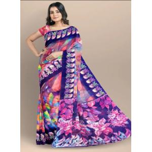 Cotton Print Tangail Saree for Women in Various Colors