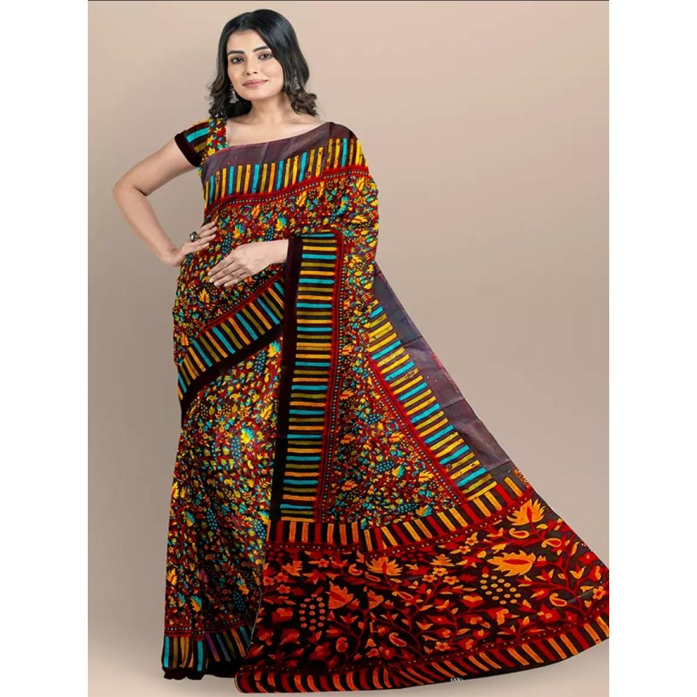 Cotton Print Tangail Saree for Women in Various Colors