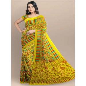 Cotton Print Tangail Saree for Women in Various Colors