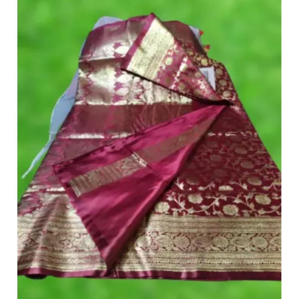 Banarasi Fashionable Comfortable Giorgio Silk Katan Saree for Stylish Women or Girls