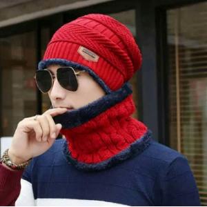 Cotton Fashionable Winter Hat and Neck Cap