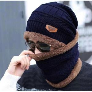 Cotton Fashionable Winter Hat and Neck Cap